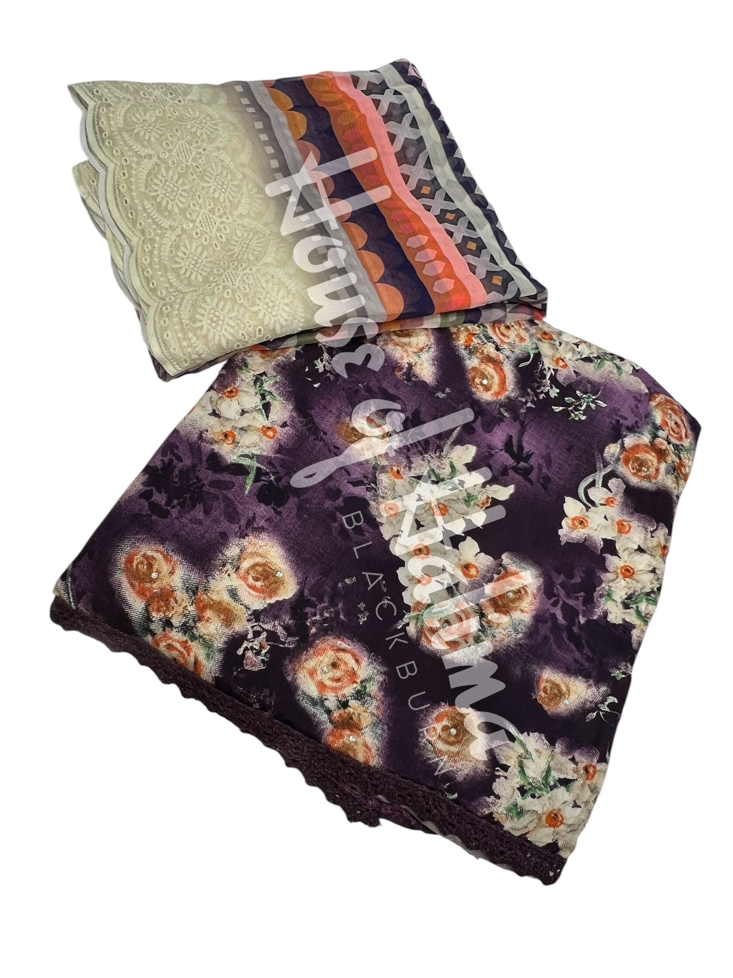Floral viscose 3pcs