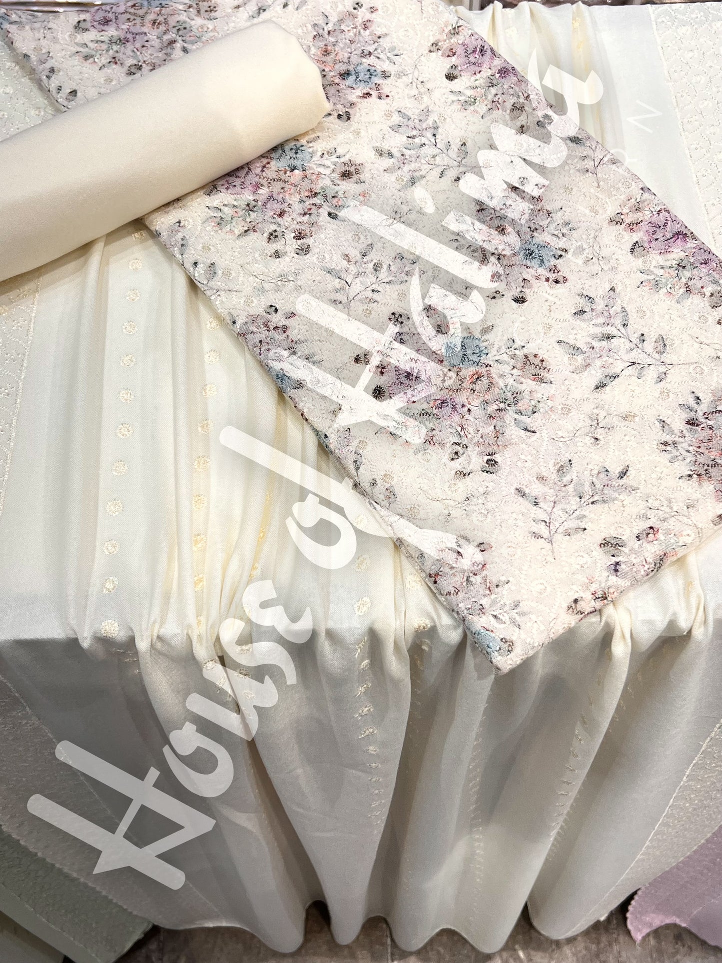 Chikankari pastel alpines 3pcs (D.106)