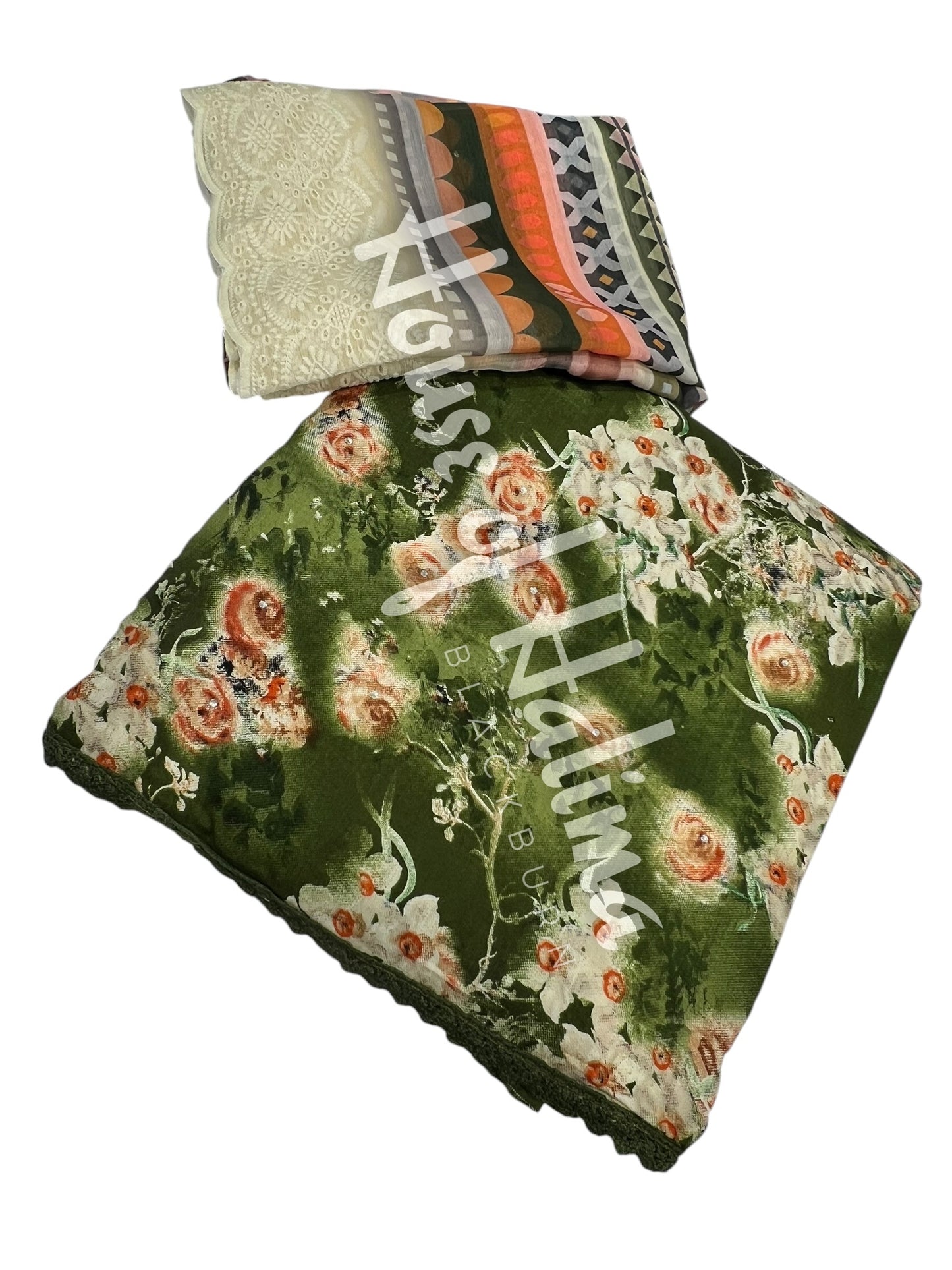 Floral viscose 3pcs