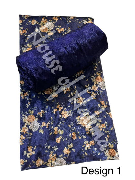Printed velvet 2pcs (PRV-1)