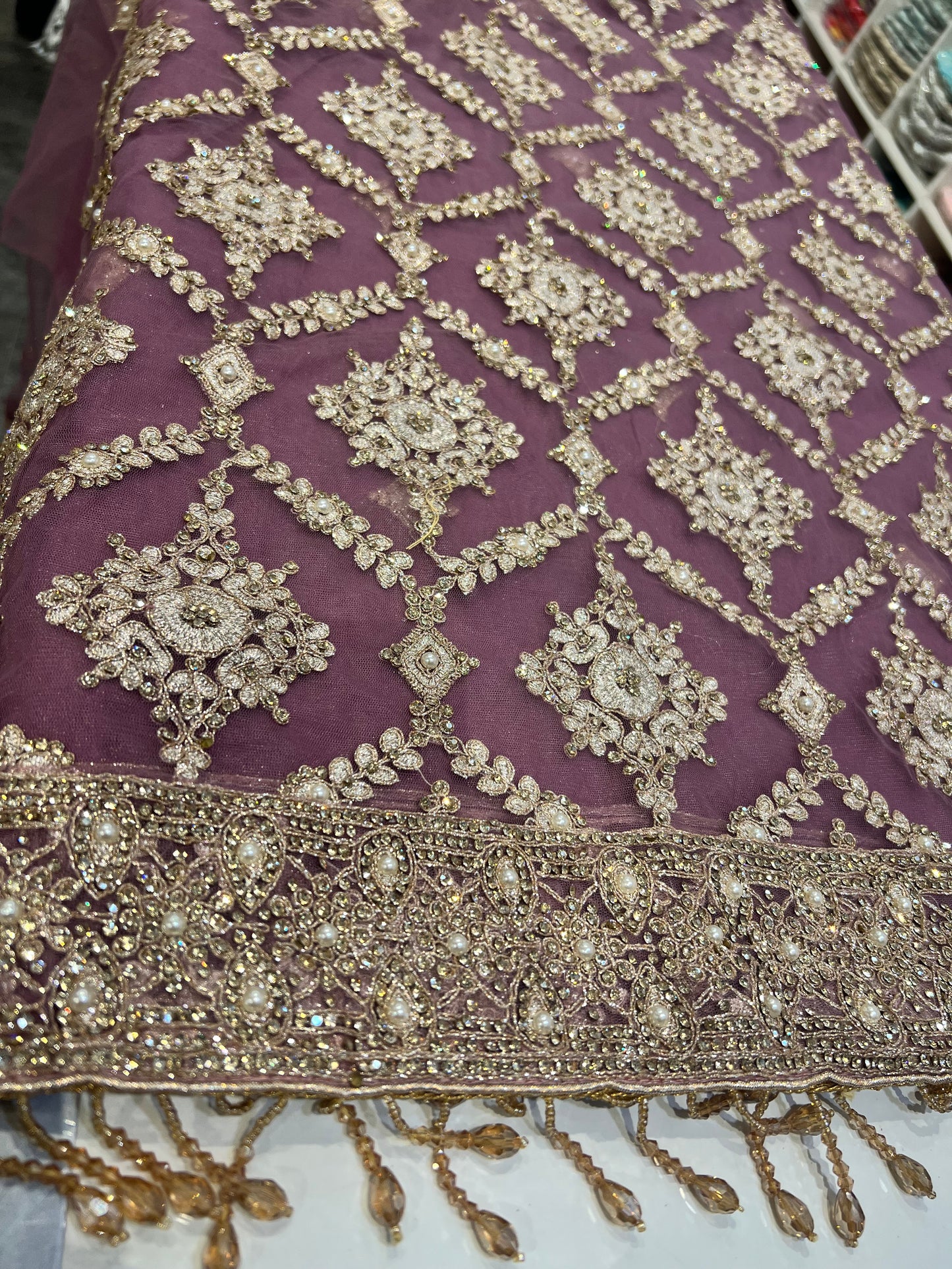 Partywear fancy net 4pcs