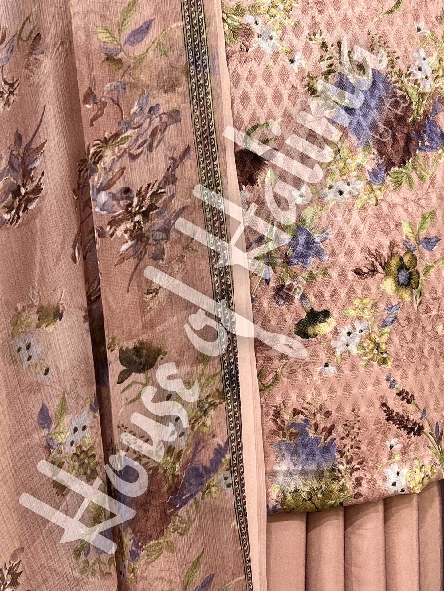 French crepe print 3pcs