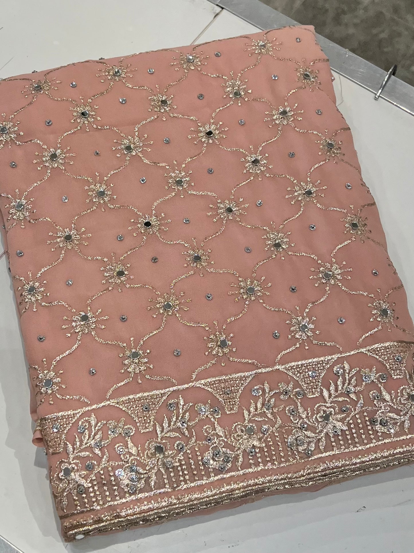 Embroidered georgettes 4pcs
