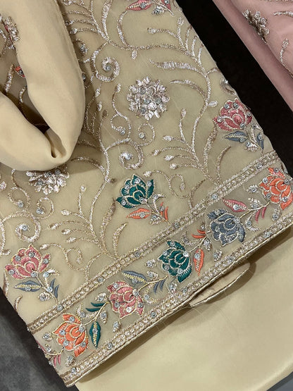 Embroidered georgettes 4pcs