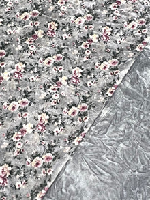Crush velvet print 2 pieces