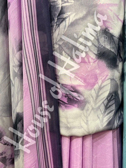 Premium quality french crepe print 3pcs