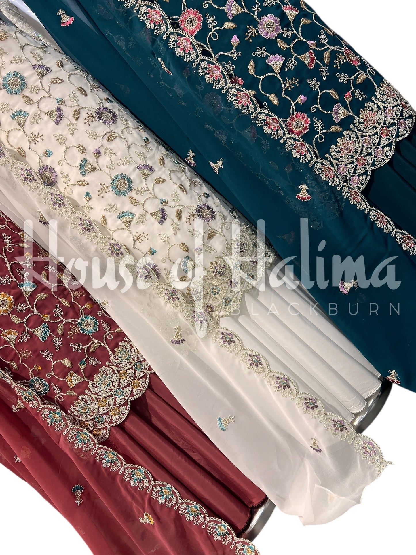 Partywear georgettes 4pcs