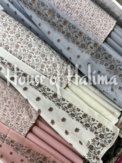 Chikankari cotton 3pcs