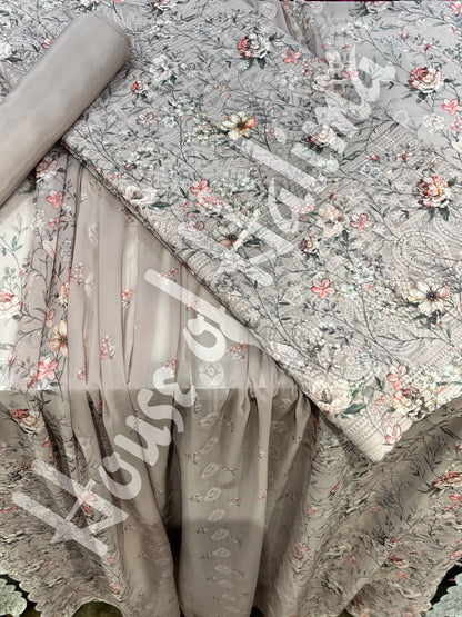 Digital print georgettes 4pcs
