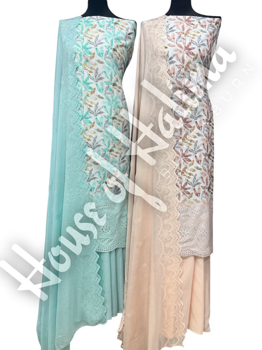 Embroidered cottons 3pcs