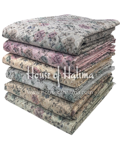 Chikankari pastel alpines 3pcs (D.123)