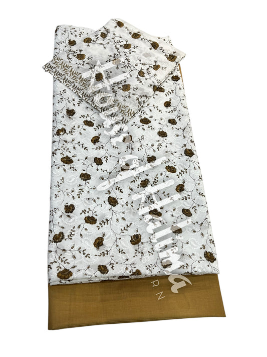 Embroidered cotton lawn 3pcs