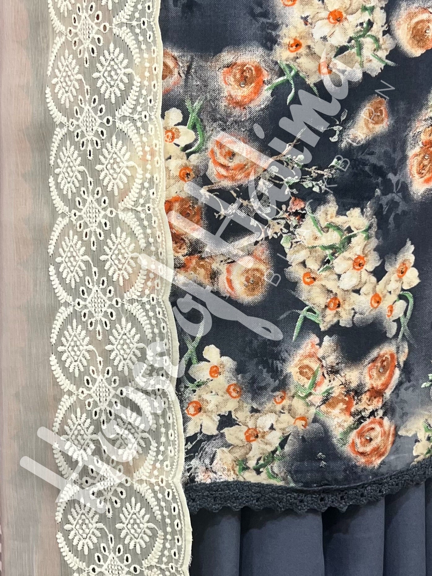 Floral viscose 3pcs