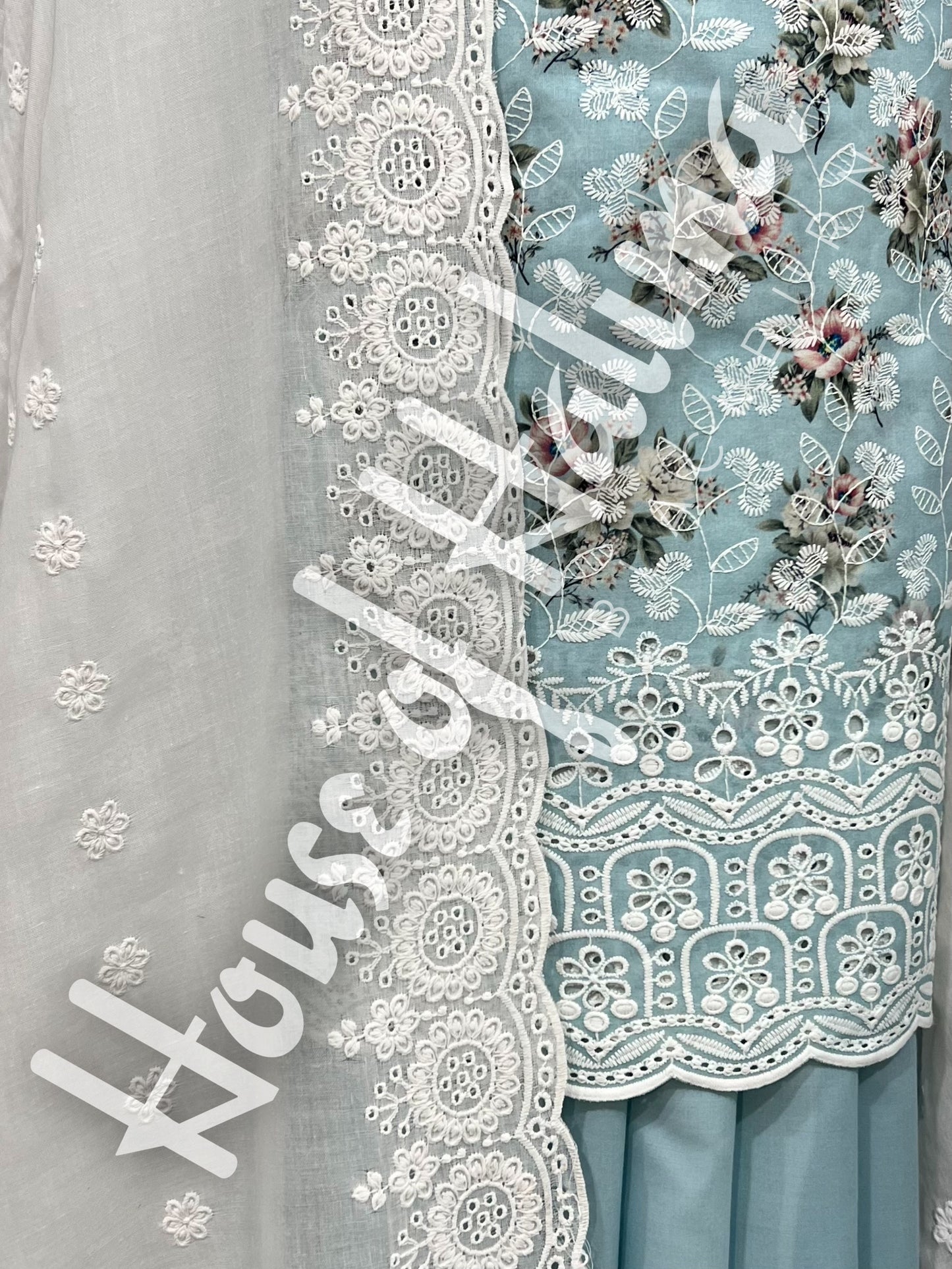 Chikankari cottons 3pcs