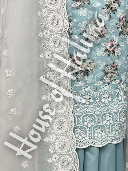 Chikankari cottons 3pcs