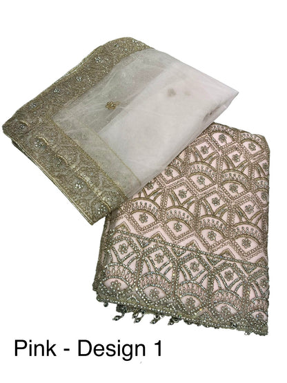 Partywear fancy net 4pcs