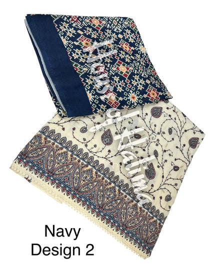 Kashmiri style cotton 3pcs