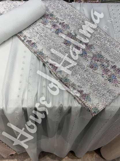 Chikankari pastel alpines 3pcs (D.122)