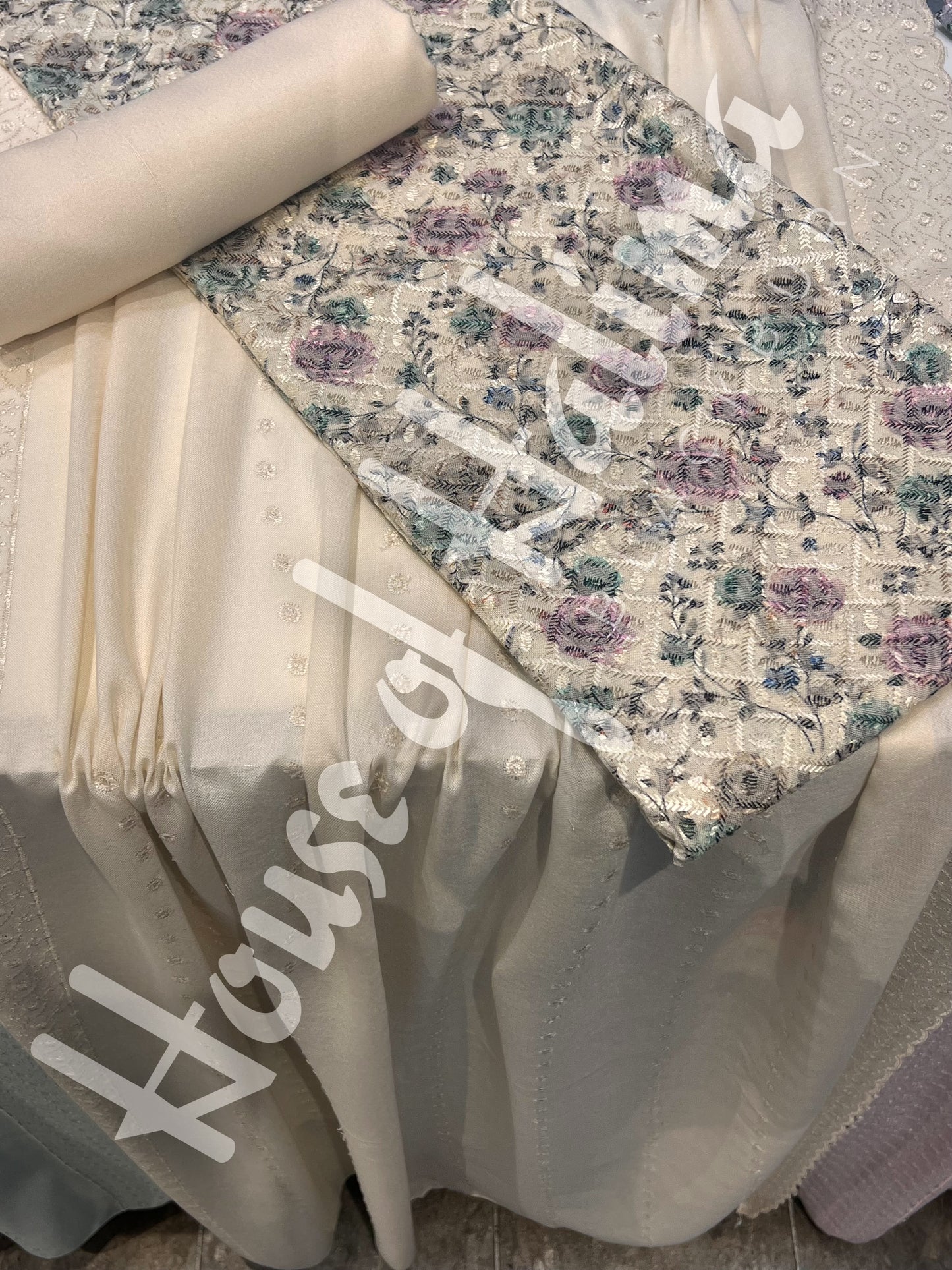 Chikankari pastel alpines 3pcs (D.123)