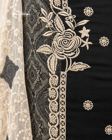 Viscose (Lilan) 3 Piece Suit with Chikankari Chiffon Dupatta