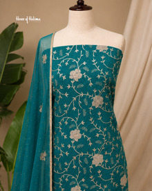 Embroidered Georgette 4 Piece Asian Occasionwear Suit