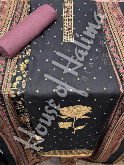 Embroidered alpines 3pcs