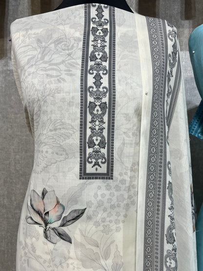 Printed cotton lawn 3pcs