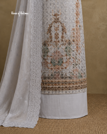 Schiffli Embroidered Alpine 3 Piece Asian Suit (1175)