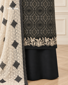 Viscose (Lilan) 3 Piece Suit with Chikankari Chiffon Dupatta
