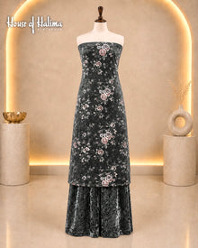 Crush velvet print 2 pieces