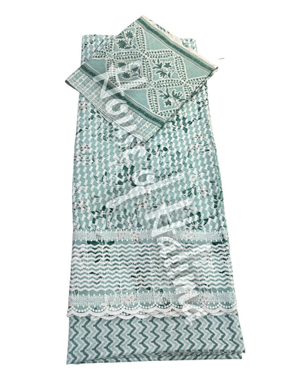 Embroidered cotton lawn 3pcs
