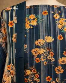 Alpine 3-Piece Digital Floral Print Unstitched Suit