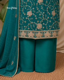 Embroidered Georgette 4 Piece Asian Occasionwear Suit
