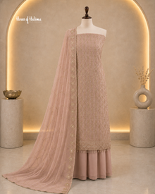 Embellished Georgette 4 Piece Asian Occasionwear Suit
