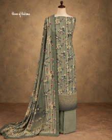 Alpine 3-Piece Digital Floral Print Unstitched Suit