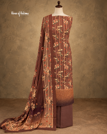 Alpine 3-Piece Digital Floral Print Unstitched Suit
