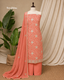 Embroidered Georgette 4 Piece Asian Occasionwear Suit