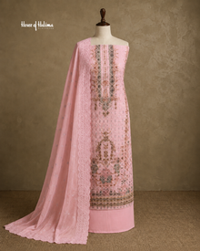 Schiffli Embroidered Alpine 3 Piece Asian Suit (1175)