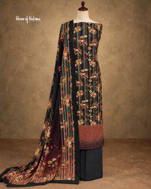 Alpine 3-Piece Digital Floral Print Unstitched Suit