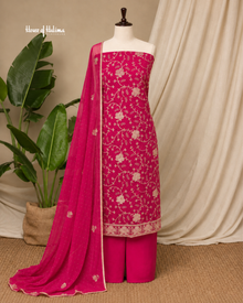 Embroidered Georgette 4 Piece Asian Occasionwear Suit