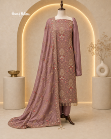 Embellished Shisha Silk 4 Piece Asian Occasionwear Suit