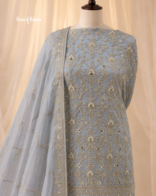 Embellished Georgette 4 Piece Asian Occasionwear Suit (3276)