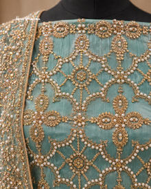 Embellished Shisha Silk 4 Piece Asian Occasionwear Suit