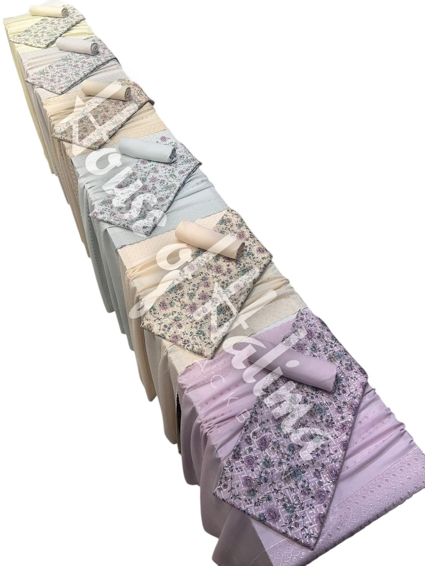 Chikankari pastel alpines 3pcs (D.123)