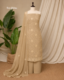 Embroidered Georgette 4 Piece Asian Occasionwear Suit