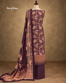 Alpine 3-Piece Digital Floral Print Unstitched Suit