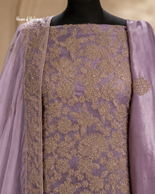 Heavily Embellished Shisha Silk 4 Piece Asian Occasionwear Suit