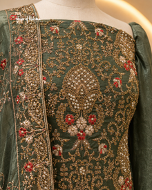 Embellished Shisha Silk 4 Piece Asian Occasionwear Suit