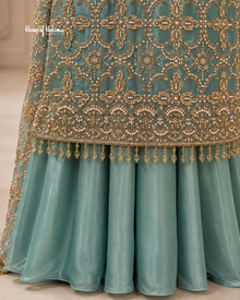 Embellished Shisha Silk 4 Piece Asian Occasionwear Suit