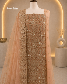Embellished Net 4 Piece Asian Occasionwear Suit